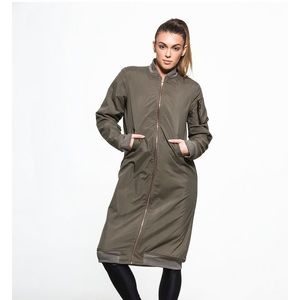 Monrow Long Bomber Jacket